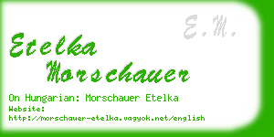 etelka morschauer business card